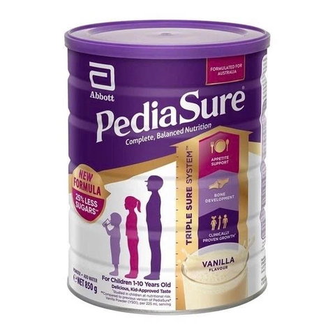 Sữa Pediasure Úc 850g vị vani cho bé 1-10 tuổi (Date 09/2027)