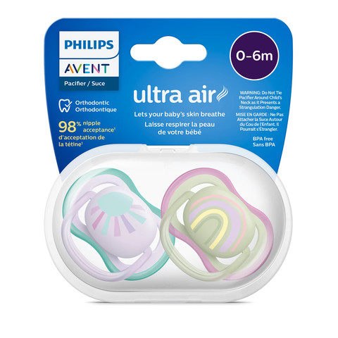 Ty ngậm thông khí Philips Avent (SCF085/59, 0-6M, vỉ đôi)