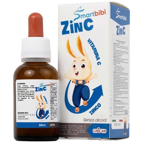 Kẽm Smartbibi Zinc hỗ trợ cải thiện biếng ăn, tăng đề kháng, 30ml (0M+)