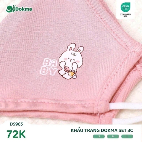 Khẩu trang trẻ em Dokma (Set 3 chiếc)