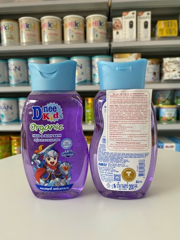 Sữa tắm gội toàn thân em bé Dnee tím 200ml (cho bé trên 3 tuổi)