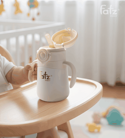 Bình tập uống INOX giữ nhiệt cao cấp cho bé Fatzbaby Sippy 5 DELUXE (280ml)