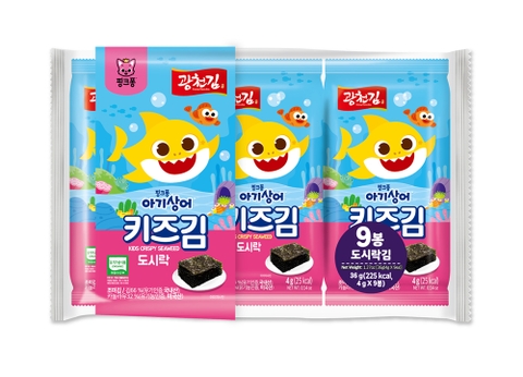 Rong biển organic Pink Fong 4g (set 3 gói) 12M+