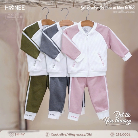 Set Bomber Thể Thao Nỉ Lông Honee 6068