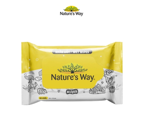 Khăn Ướt Nature's Way Không Mùi - Gói 30 Tờ