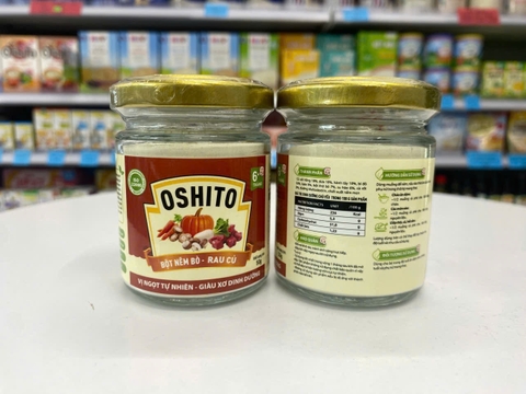 Bột Nêm Ăn Dặm Oshito Bò - Rau Củ 50g cho bé từ 6 tháng