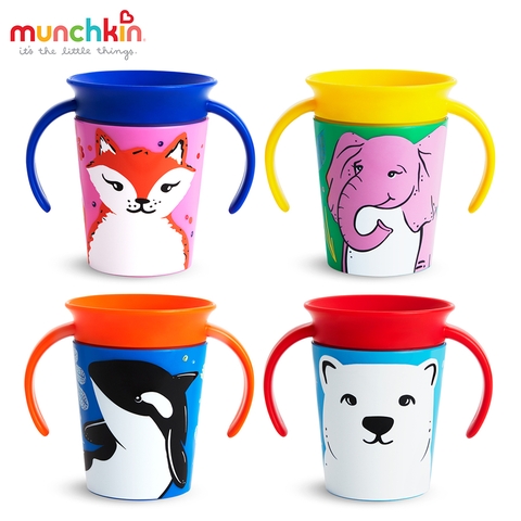 Cốc 360 độ chống đổ Deco có tay cầm Munchkin MK17423 (177ml)