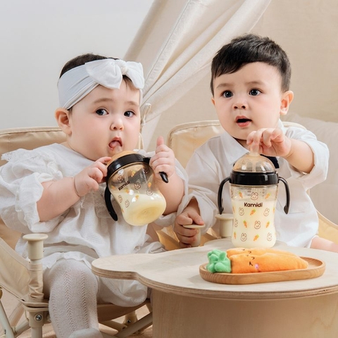 Bình sữa Kamidi PPSU In hình họa tiết thỏ 210ml