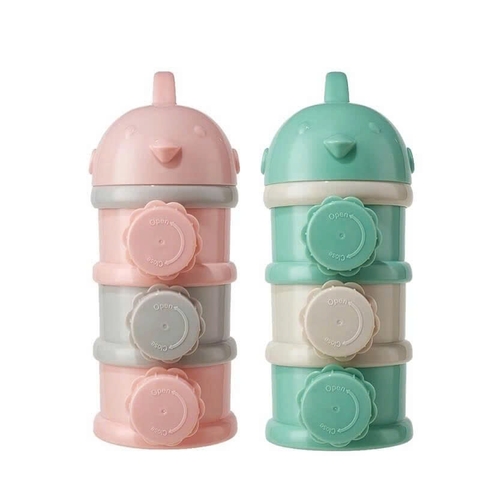 Hộp chia sữa 3 ngăn Emmakids (màu ngẫu nhiên)