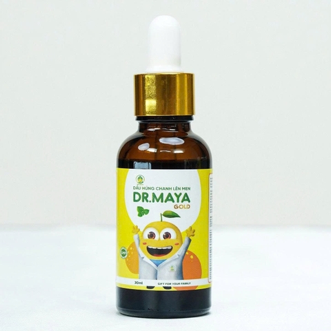 Dầu húng chanh lên men Dr. Maya Gold 30ml (0M+)