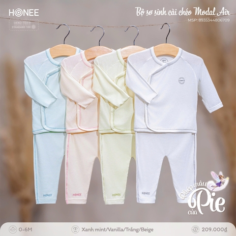 Bộ sơ sinh cài chéo Modal Air 6709 Honee
