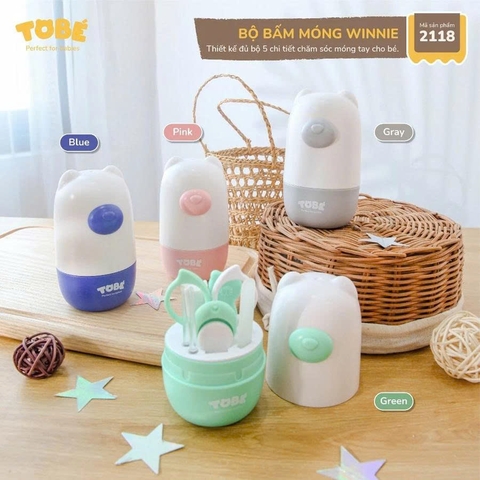 Bộ bấm móng tay Winnie - Tobé (Màu ghi)