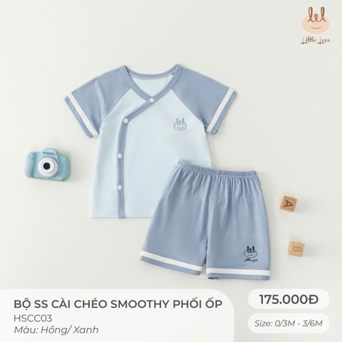 (C2.5) Bộ SS cài chéo Smoothy phối ốp Little Love