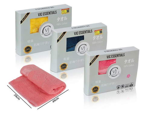 Khăn mặt VJC Essential Nhật Bản 100% cotton (48x28cm)