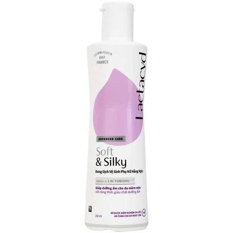 Dung dịch vệ sinh phụ nữ Lactacyd Soft and Silky làm sạch và dưỡng ẩm (250ml)