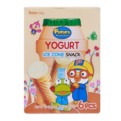 Bánh kem ốc quế Pororo vị sữa chua 54g (1Y+)