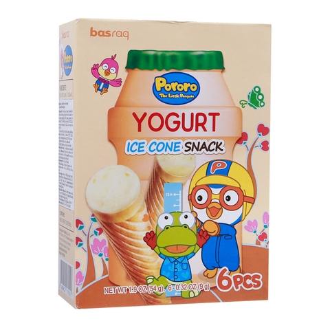 Bánh kem ốc quế Pororo vị sữa chua 54g (1Y+)