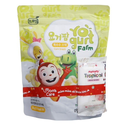 Bánh sữa chua Cocomong Yogurt Farm 30g vị Ngô (cho bé 8M+)