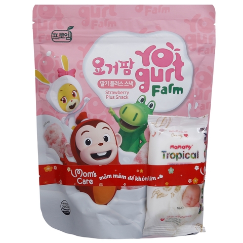 Bánh sữa chua Cocomong Yogurt Farm 30g vị Dâu tây (cho bé 8M+)