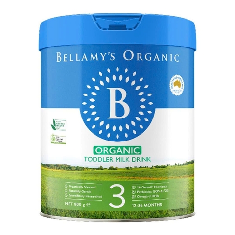 Sữa Bellamy's Organic số 3 (cho bé 1-3 tuổi) 800g