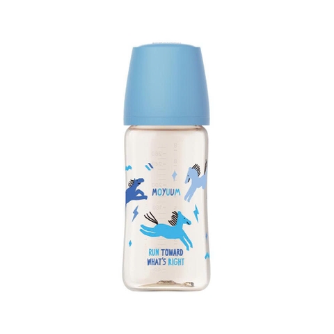 Bình sữa Moyuum PPSU Premium thế hệ thứ 3 - Dream Pony Aqua Blue (Ngựa xanh) - 270ml