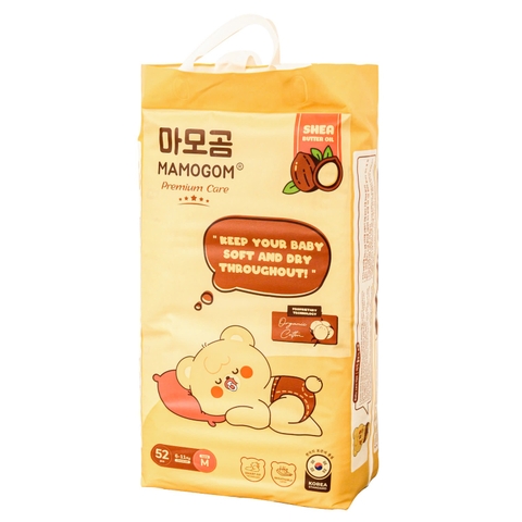 Bỉm - Tã dán Mamogom Premium Size M52 miếng (cho bé 6 - 11kg)