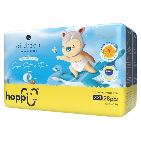 Bỉm - Tã quần Hoppi Airdream size XXL28 miếng (≥15kg)