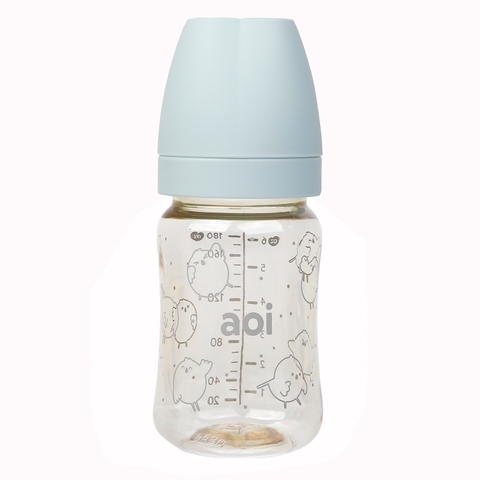 Bình sữa Aoi PPSU Flora đa sắc 180m (xanh bọt biển)