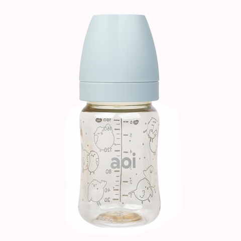 Bình sữa Aoi PPSU Flora đa sắc 180m (xanh bọt biển)