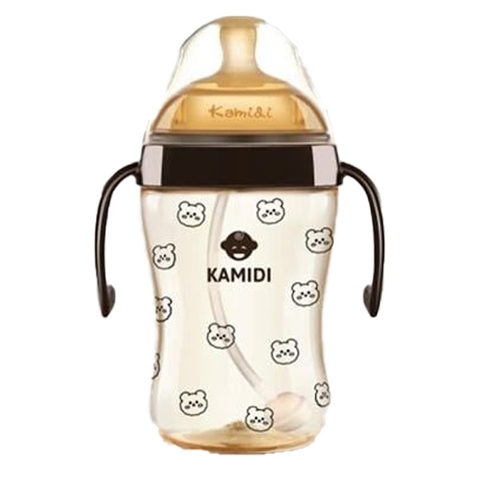 Bình sữa Kamidi PPSU In hình họa tiết gấu 300ml