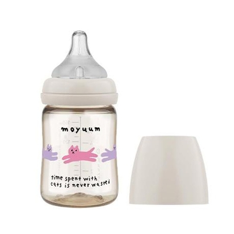 Bình sữa Moyuum PPSU Mèo xám 170ml