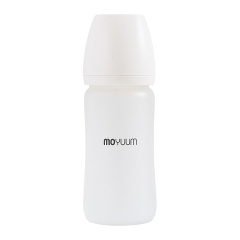Bình sữa Moyuum Thủy tinh bọc silicone 240ml