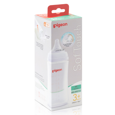 Bình sữa Pigeon SofTouch PP Plus WN3, 240ml