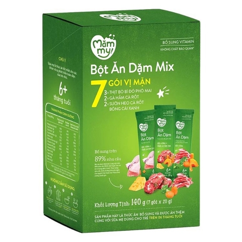 Bột ăn dặm Mămmy 7 vị mặn 140g (6M+)
