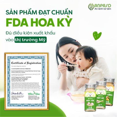 Bột Tỏi cho bé Anpaso 60g
