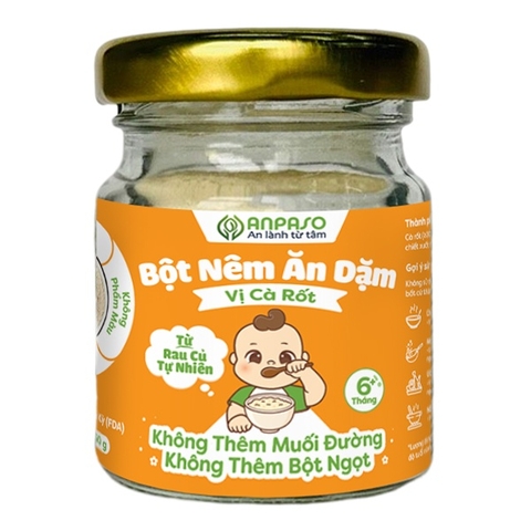 Bột nêm ăn dặm Anpaso vị Cà rốt 60g