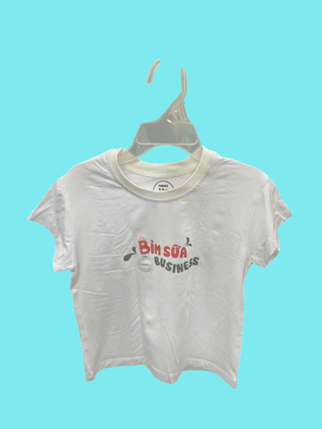 Áo T shirt Bỉm sữa business  Hrnee (Trắng sứ)