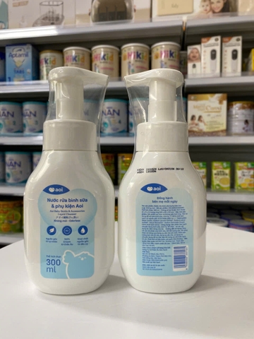 Nước rửa bình sữa Aoi 300ml không hương