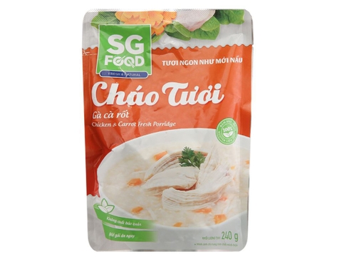 Cháo tươi Gà Cà rốt SG Food gói 240g cho bé trên 12 tháng