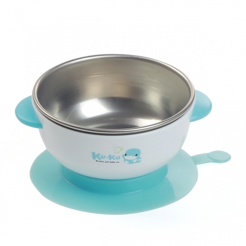 Bát ăn Kuku inox có đế dính KU5464