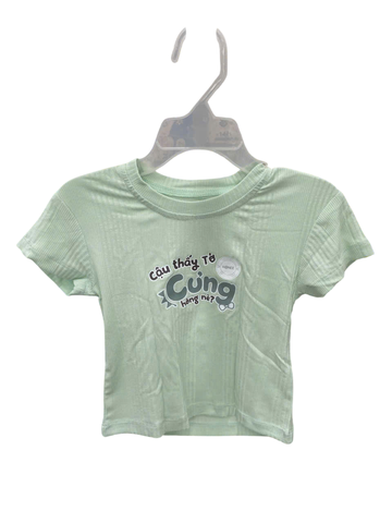 Áo T shirt Cậu thấy tớ cưng hông nè Hrnee màu Xanh Ruby (6-9M)