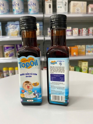 Nước mắm ăn dặm cá cơm nguyên chất Topoil 100ml