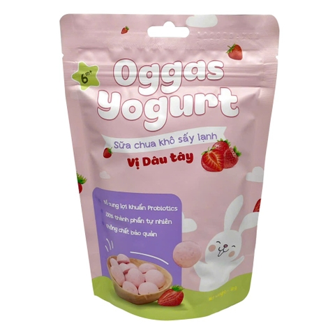 Sữa chua khô Oggas Yogurt vị dâu tây 18g (6M+)