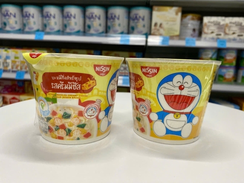 Mì Tôm Doraemon Nissin Thái Lan 40gr vị phô mai (màu vàng)