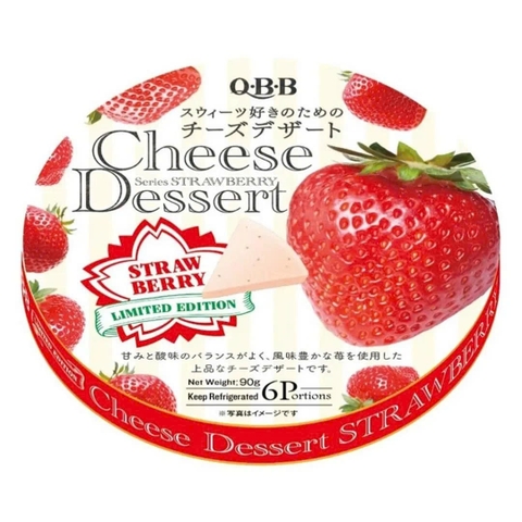 Phô mai QBB dành cho bé vị Dâu tây 90g (18M+)