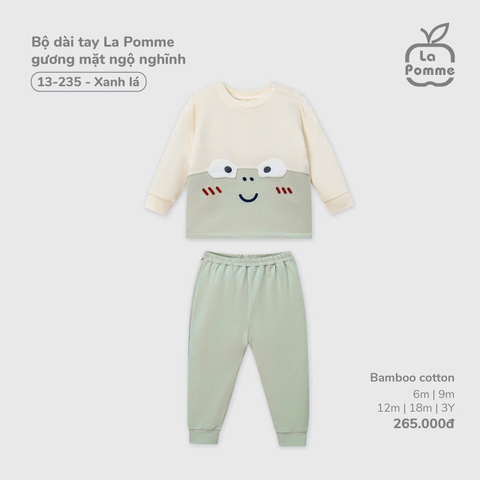 Bộ dài tay La Pomme gương mặt ngộ nghĩnh