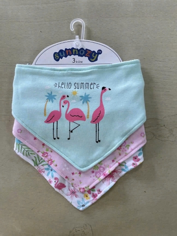 Set 3 Yếm ăn dặm Sunnozy mix màu ngẫu nhiên