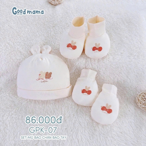 Set mũ, bao tay, bao chân pettit GPK-07 GoodMama
