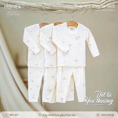 Bộ cài vai nỉ nhung tăm Honee 6402