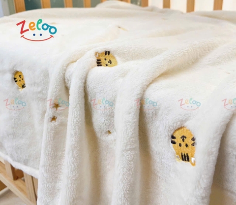 Chăn lông tuyết cao cấp Zeloo 90x120cm (họa tiết ngẫu nhiên)